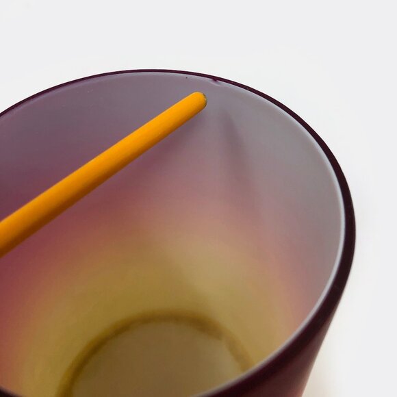 Hobbs Brockunier Wheeling Peachblow Satin Glass Tumbler - Picture 3 of 8